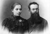 In 1896 with his wife